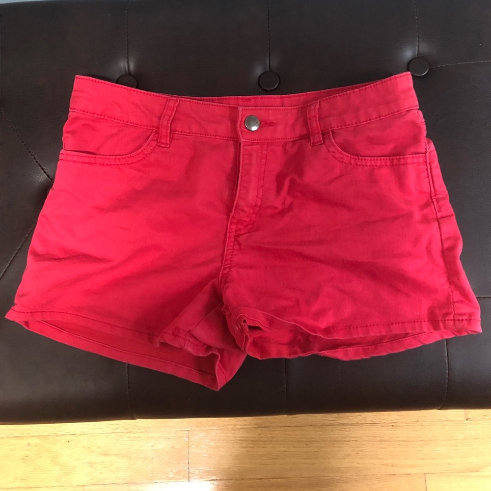 Red shorts